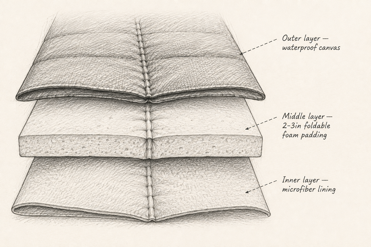 HailShield exploded layer diagram